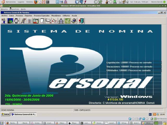 Sistema de Nómina Personal | Vy&Za Soluciones Web